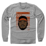 Mens Long Sleeve Heather Gray