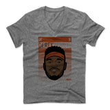 Mens Men's V-Neck Heather Gray